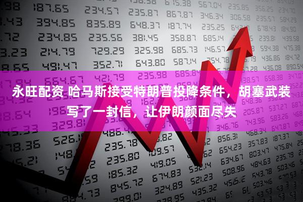 永旺配资 哈马斯接受特朗普投降条件，胡塞武装写了一封信，让伊朗颜面尽失